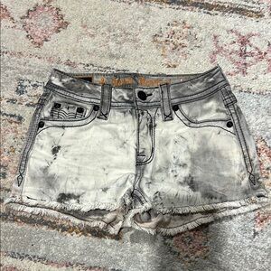 Women's Gray Denim Shorts